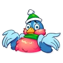 🤷‍♂️-Chris the Bullfinch, Telegram Sticker