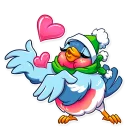 😘-Chris the Bullfinch, Telegram Sticker