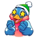 😃-Chris the Bullfinch, Telegram Sticker