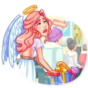 😩-Christmas Angel, Telegram Sticker