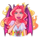 😈-Christmas Angel, Telegram Sticker
