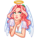 🤔-Christmas Angel, Telegram Sticker