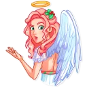 🤨-Christmas Angel, Telegram Sticker