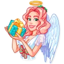 🎁-Christmas Angel, Telegram Sticker