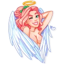😉-Christmas Angel, Telegram Sticker