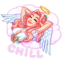 💤-Christmas Angel, Telegram Sticker