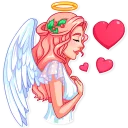 ❤️-Christmas Angel, Telegram Sticker