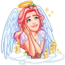 😊-Christmas Angel, Telegram Sticker
