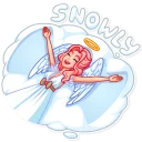 😁-Christmas Angel, Telegram Sticker