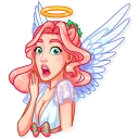 😨-Christmas Angel, Telegram Sticker