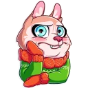 😐-Christmas Dog, Telegram Sticker