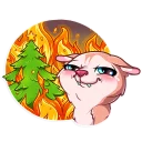 😏-Christmas Dog, Telegram Sticker