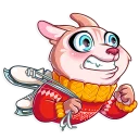 🏃-Christmas Dog, Telegram Sticker