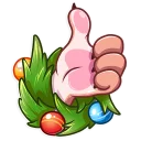 👍-Christmas Dog, Telegram Sticker