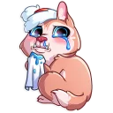 😭-Christmas Dog, Telegram Sticker