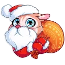 😳-Christmas Dog, Telegram Sticker