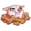 🤤-Christmas Dog, Telegram Sticker