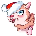 😡-Christmas Dog, Telegram Sticker