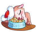 😴-Christmas Dog, Telegram Sticker