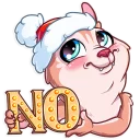 ⛔-Christmas Dog, Telegram Sticker