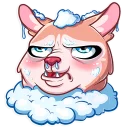 😤-Christmas Dog, Telegram Sticker