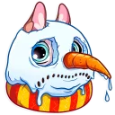 ☹-Christmas Dog, Telegram Sticker