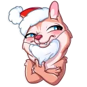 😏-Christmas Dog, Telegram Sticker