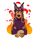 🔥-hristmas Dogs, Telegram Sticker