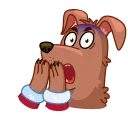 😨-hristmas Dogs, Telegram Sticker