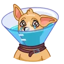 😭-hristmas Dogs, Telegram Sticker
