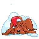 😞-hristmas Dogs, Telegram Sticker
