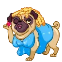 😘-hristmas Dogs, Telegram Sticker