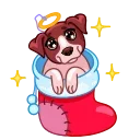 🥺-hristmas Dogs, Telegram Sticker