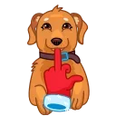 🖕-hristmas Dogs, Telegram Sticker