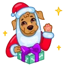 👋-hristmas Dogs, Telegram Sticker