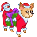 🎁-hristmas Dogs, Telegram Sticker