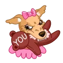 😡-hristmas Dogs, Telegram Sticker