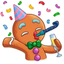 🥳-Gingy, Telegram Sticker