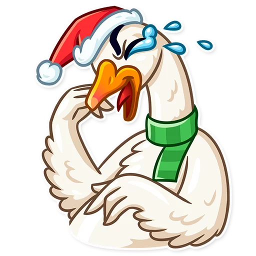 Christmas Goose, telegram sticker