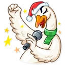 😄-Christmas Goose, Telegram Sticker