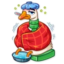 🤒-Christmas Goose, Telegram Sticker