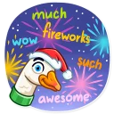 🎇-Christmas Goose, Telegram Sticker