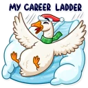😄-Christmas Goose, Telegram Sticker