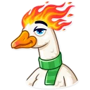😏-Christmas Goose, Telegram Sticker