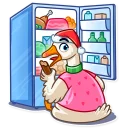 😳-Christmas Goose, Telegram Sticker