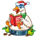 😨-Christmas Goose, Telegram Sticker