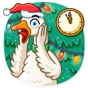 😱-Christmas Goose, Telegram Sticker