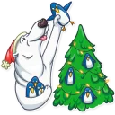 🐧-hristmas is oming, Telegram Sticker
