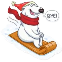 🖐-hristmas is oming, Telegram Sticker