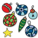 😴-Christmas mood, Telegram Sticker